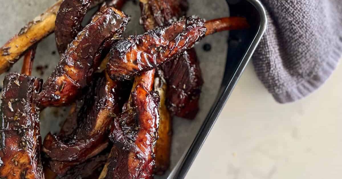 Slow Roast Balsamic Lamb Ribs