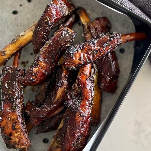 Slow Roast Balsamic Lamb Ribs